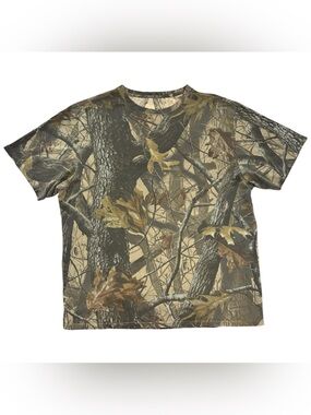 Vintage Realtree hunting camo all over print tee